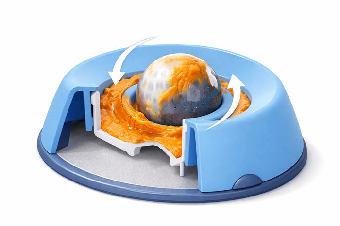 Self-coating rolling ball